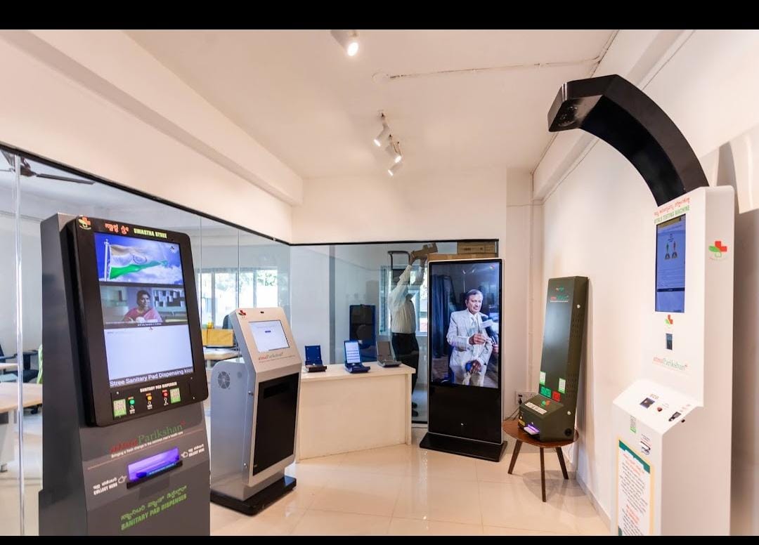 atmaParikshan machines on display at the showroom